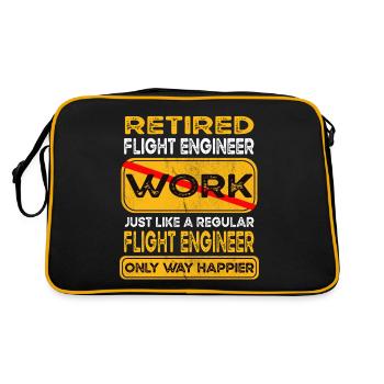 L’ingénieur de vol à la retraite n’est que plus heureux Retraité - Sac Retro - noir/or - Dos