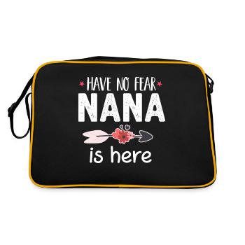 N’ayez pas peur Nana est ici drôle Nana cadeau - Sac Retro - noir/or - Dos