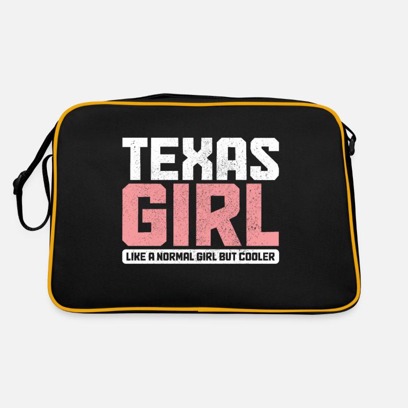 Texas - Retro Tasche - Schwarz/Gold