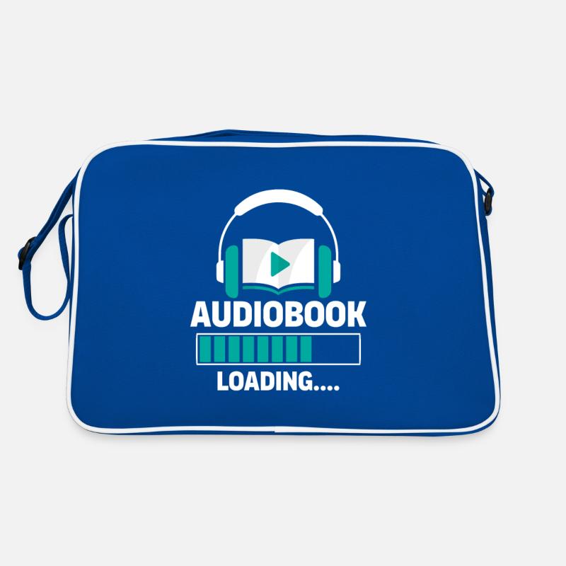 Silence Please: Audiobook Loading... Retro Tasche