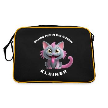 Regarde-moi dans les yeux petit - Sac Retro - noir/or - Dos