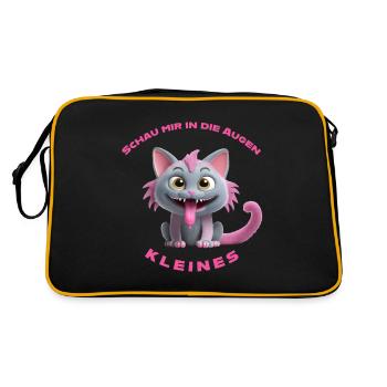 Regarde-moi dans les yeux petit - Sac Retro - noir/or - Dos