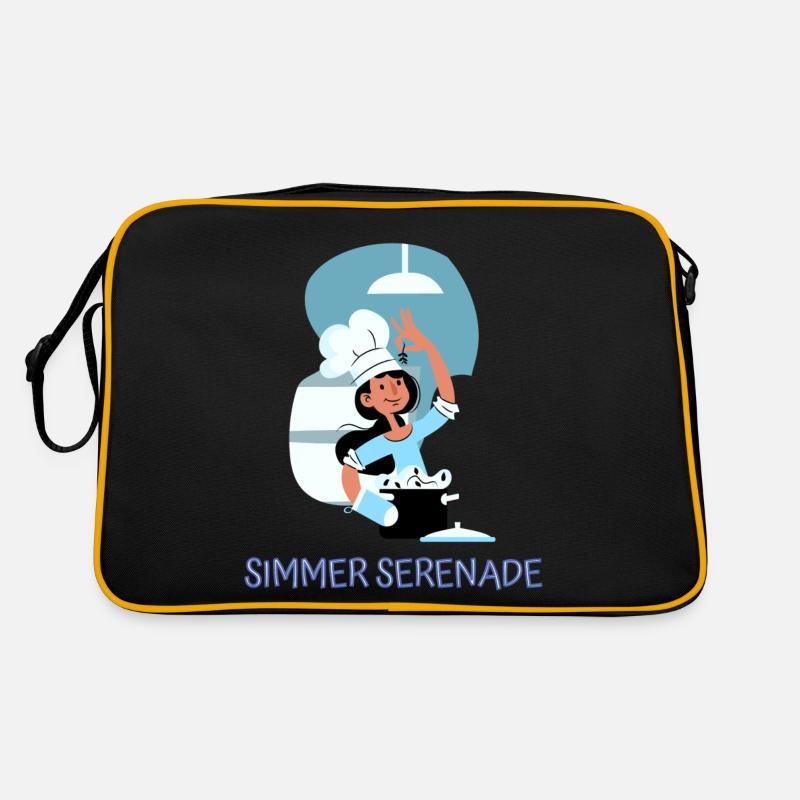 Chef Cook Kitchen Culinary Retro Bake Restaurant Retro Bag