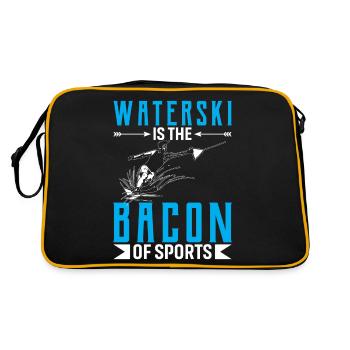 Waterski Is The Bacon Of Sports - Retro Bag - black/gold - Back