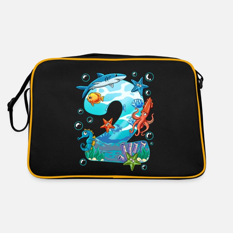 2nd Birthday Sea Creatures Retro Bag