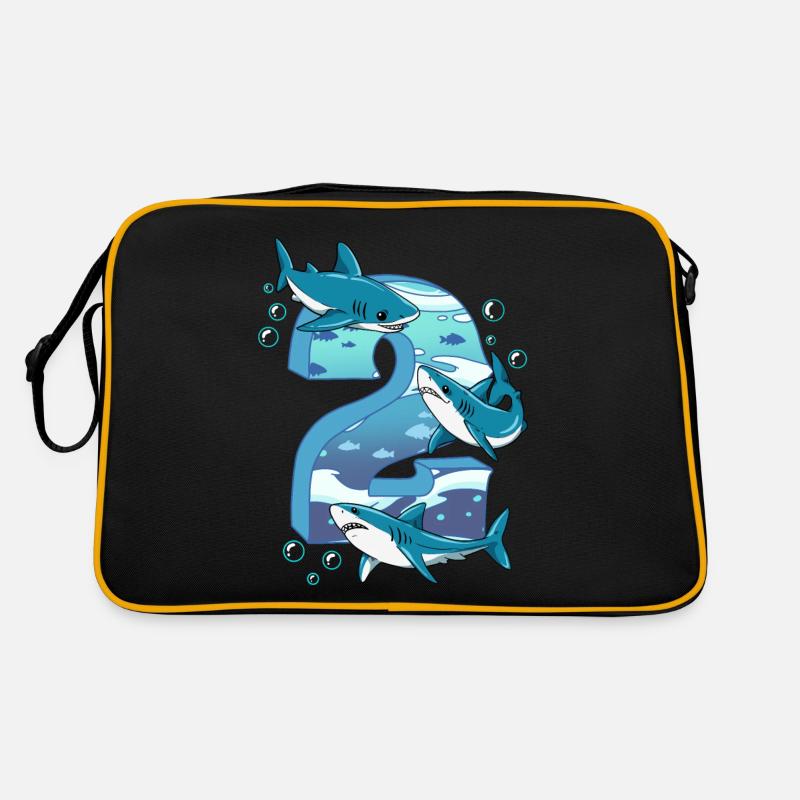 Requin du 2e anniversaire Sac Retro