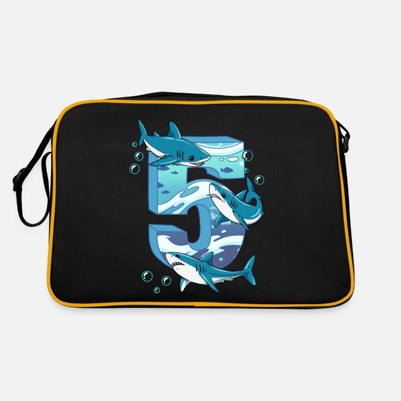 Requin du 5e anniversaire Sac Retro