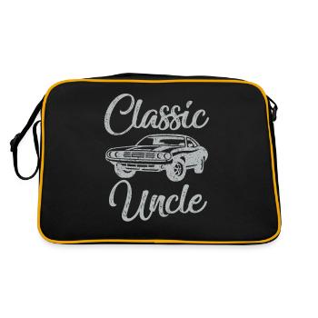 Oncle drôle disant Graphique de voiture classique - Sac Retro - noir/or - Dos