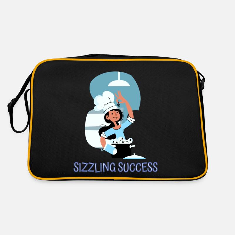 Chef Cook Kitchen Culinary Retro Bake Restaurant Retro Bag