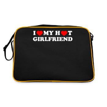 J’aime ma copine chaude - Sac Retro - noir/or - Dos