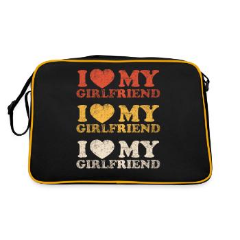 J’aime ma copine Vintage Classique - Sac Retro - noir/or - Dos