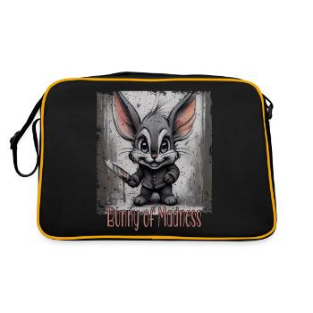 Lapin de folie Mignon Lapin fou - Sac Retro - noir/or - Dos