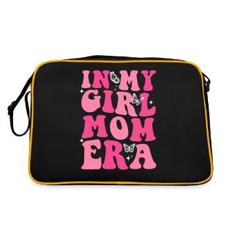 In My Mama Era Groovy Flower Butterfly Pattern Mom - Retro Bag - black/gold - Back
