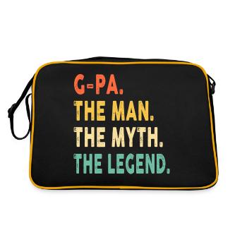 G-PA L’Homme Le Mythe Légende Fête des Pères Vintage - Sac Retro - noir/or - Dos