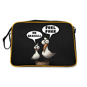 Be Seagull sentez-vous libre - Sac Retro - noir/or - Dos