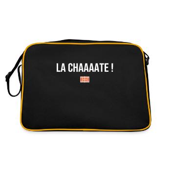 La Chaaaate. Pour un tennisman en colere - Sac Retro - noir/or - Dos