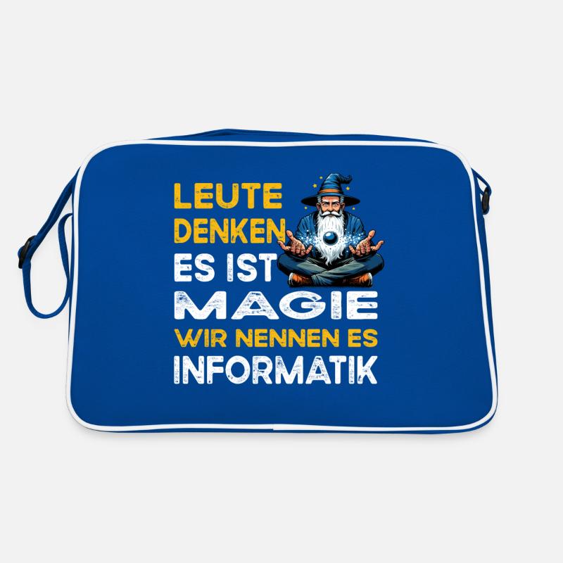 People Thinking Magic Computer Science Computer Scientist Retro Bag