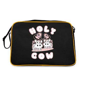 Sacred Cow Strawberries - Retro Bag - black/gold - Back