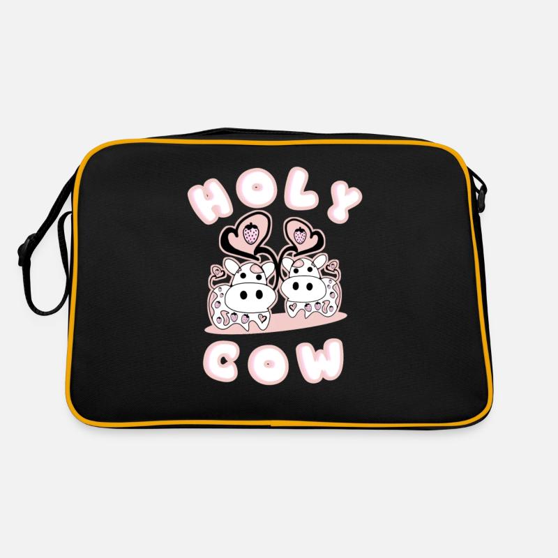 Fraises Vache Sacrée Sac Retro