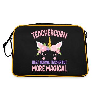 Teachercorn like a normal Teacher Tutor - Retro Bag - black/gold - Back