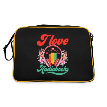 Livre audio Affection : Mon amour pour les histoires - Sac Retro - noir/or - Dos