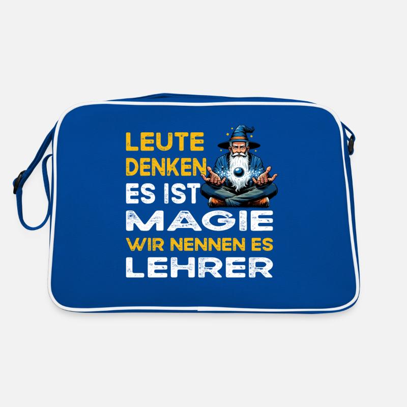 People Thinking Magic Teacher Teacher Retro Bag