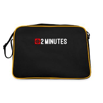 2 minutes at Handball. For Fault Lovers - Retro Bag - black/gold - Back