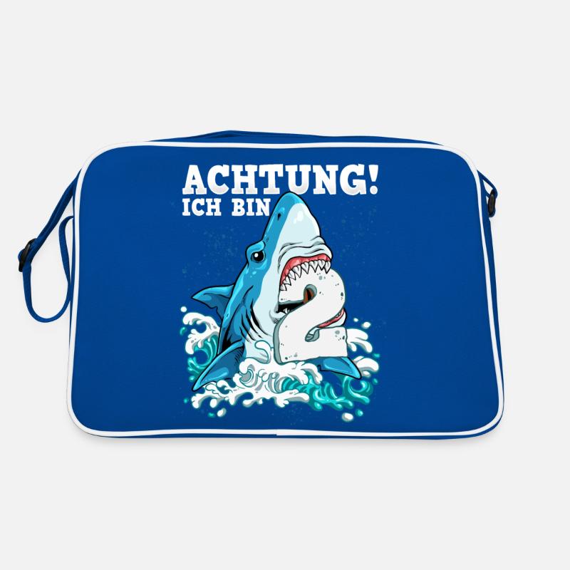 Requin du 2e anniversaire Sac Retro