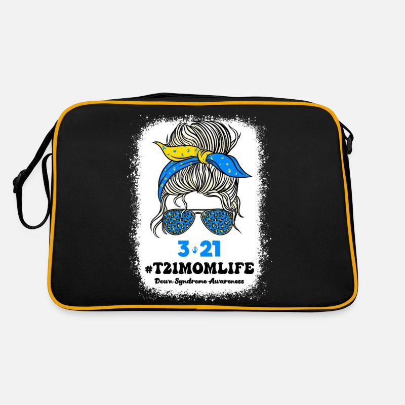 T21 World Down Syndrome Day 321 Awareness Support Retro Bag