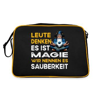 People Thinking Magic Cleanliness Cleaner - Retro Bag - black/gold - Back