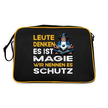Les gens pensent à la magie Protection Forces armées - Sac Retro - noir/or - Dos