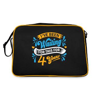 29 févr. Anniversaire 29 février Année bissextile - Sac Retro - noir/or - Dos
