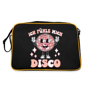 I Feel Disco Party Celebrate Disco Dancing Woman - Retro Bag - black/gold - Back
