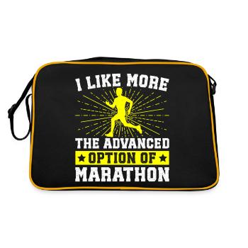 Runn Country Runner and XC Coach - Unique Cross - Retro Bag - black/gold - Back