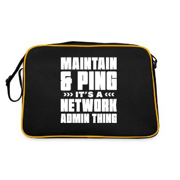 C’est une affaire d’administrateur réseau - Sac Retro - noir/or - Dos