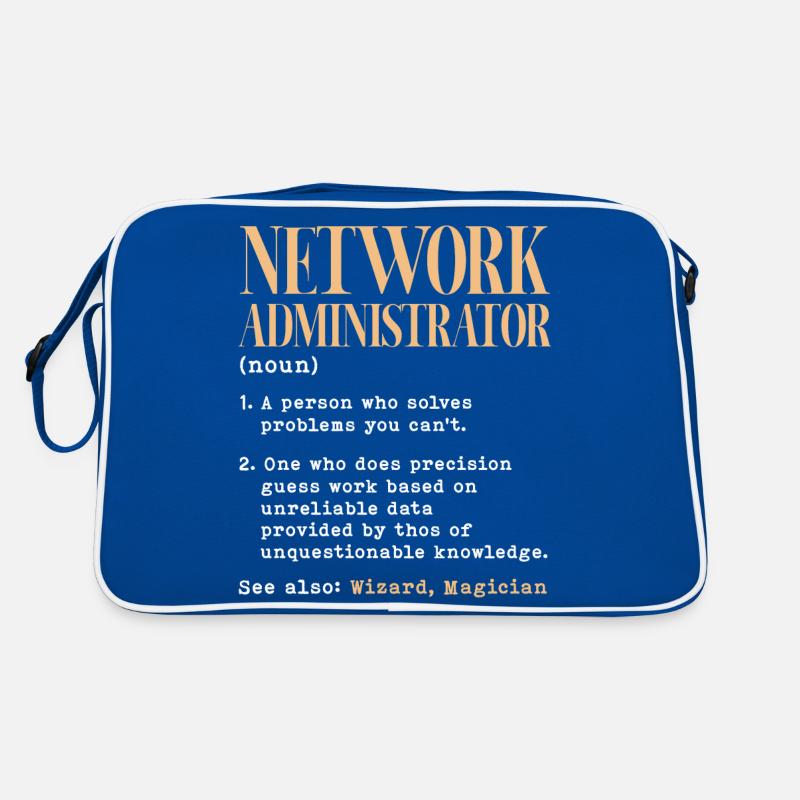 Network administrator Definition Retro Tasche