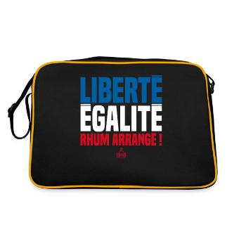 LIBERTY EQUALITY RUM ARRANGED! Rum Drinkers - Retro Bag - black/gold - Back