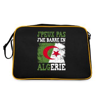 Je peux pas je me barre en Algerie - Sac Retro - noir/or - Dos