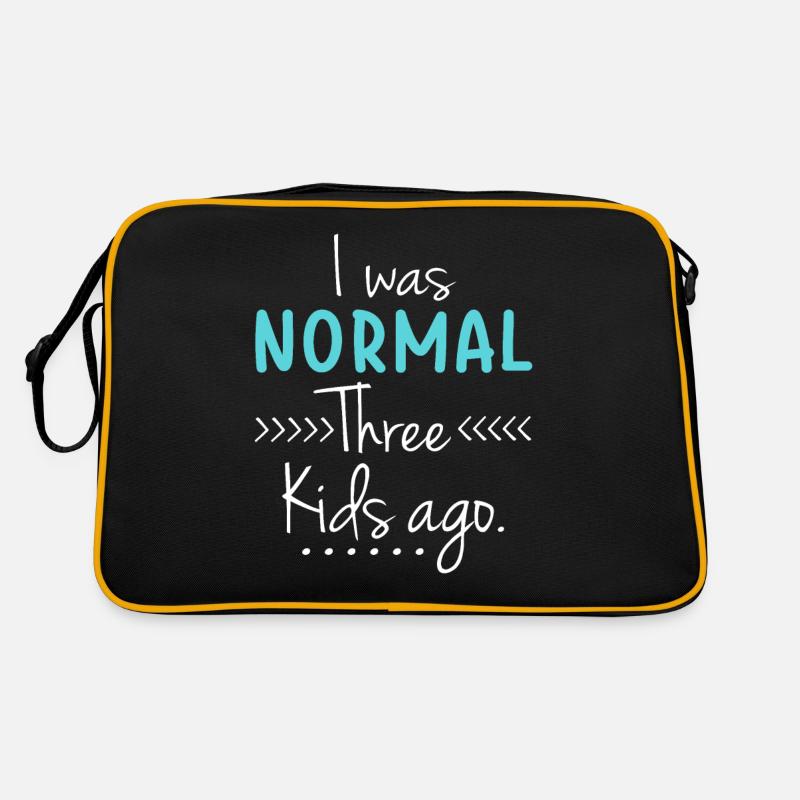 Ich war vor drei Kindern normal Lustige neue Mutter Retro Tasche