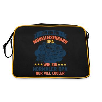Railway, Model Railway, Steam Locomotive, Occupation - Retro Bag - black/gold - Back