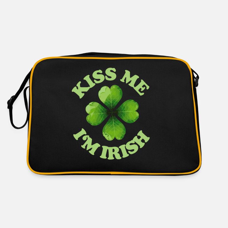 Küss mich, ich bin irisch St. Patricks Retro Tasche