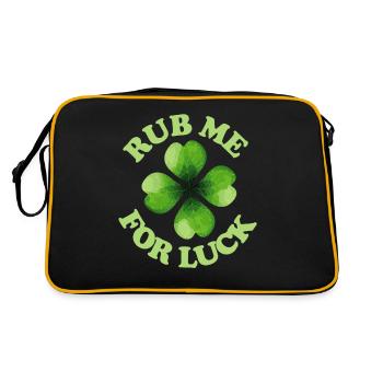 Rub me for luck - Retro Bag - black/gold - Back