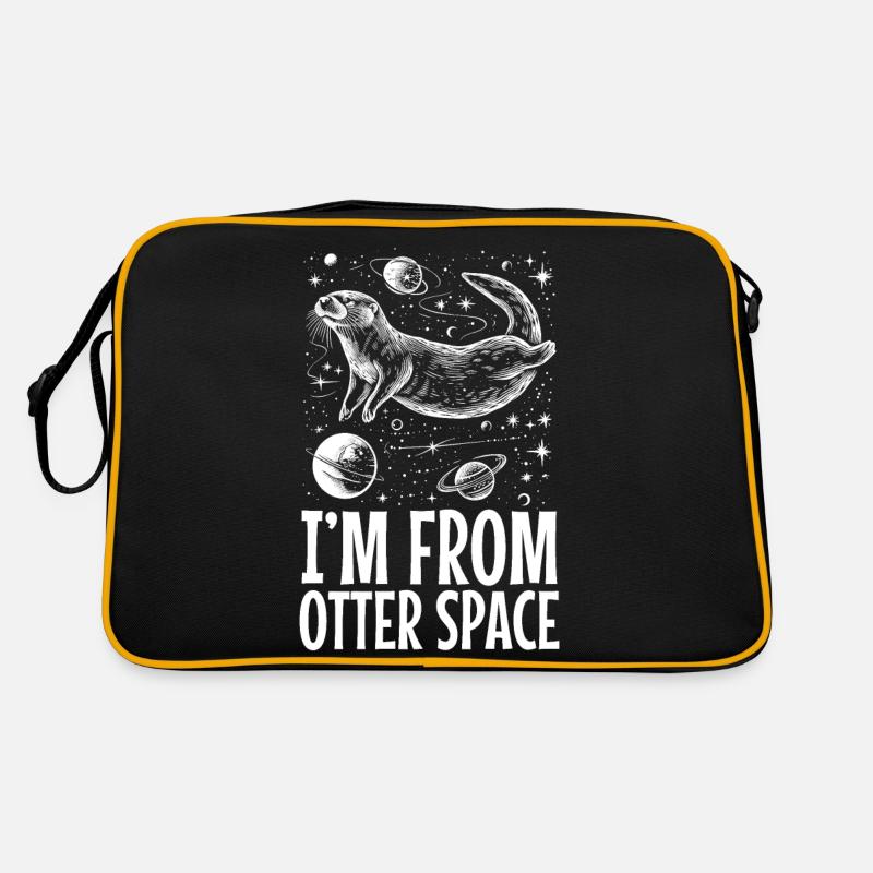 Otter Space Funny Otter Astronaut Retro Bag