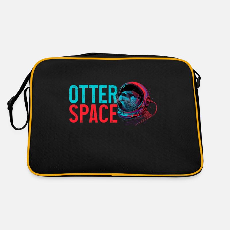 Otter Space Funny Otter Astronaut Retro Bag