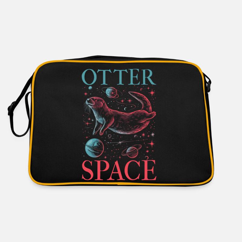 Otter Space Funny Otter Astronaut Retro Bag