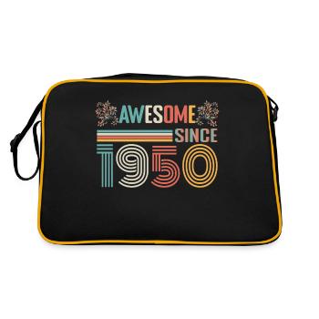 Anniversaire 1950 depuis 1950 Millésime 1950 - Sac Retro - noir/or - Dos