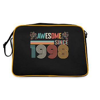 Anniversaire 1998 depuis 1998 Millésime 1998 - Sac Retro - noir/or - Dos