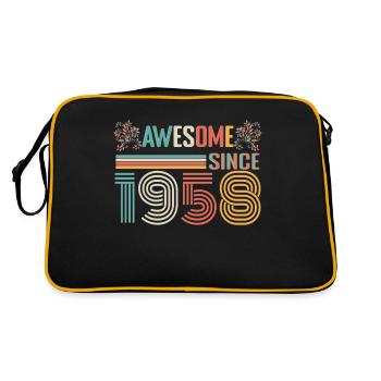Anniversaire 1958 depuis 1958 Millésime 1958 - Sac Retro - noir/or - Dos