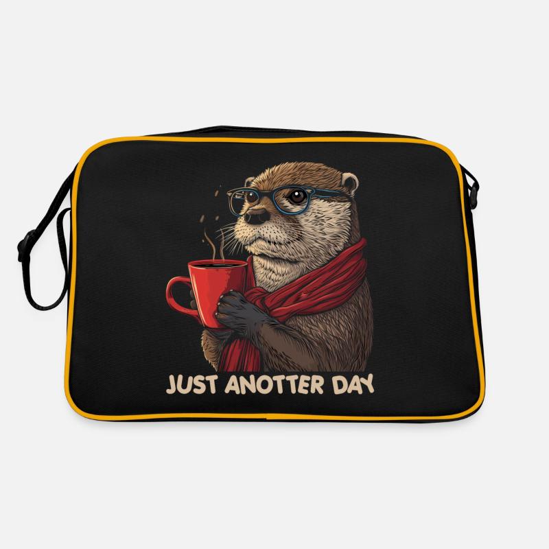 Cadeau drôle de café Otter Sac Retro