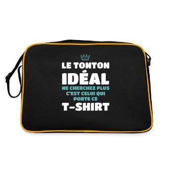 The ideal Uncle look no further is me - Retro Bag - black/gold - Back